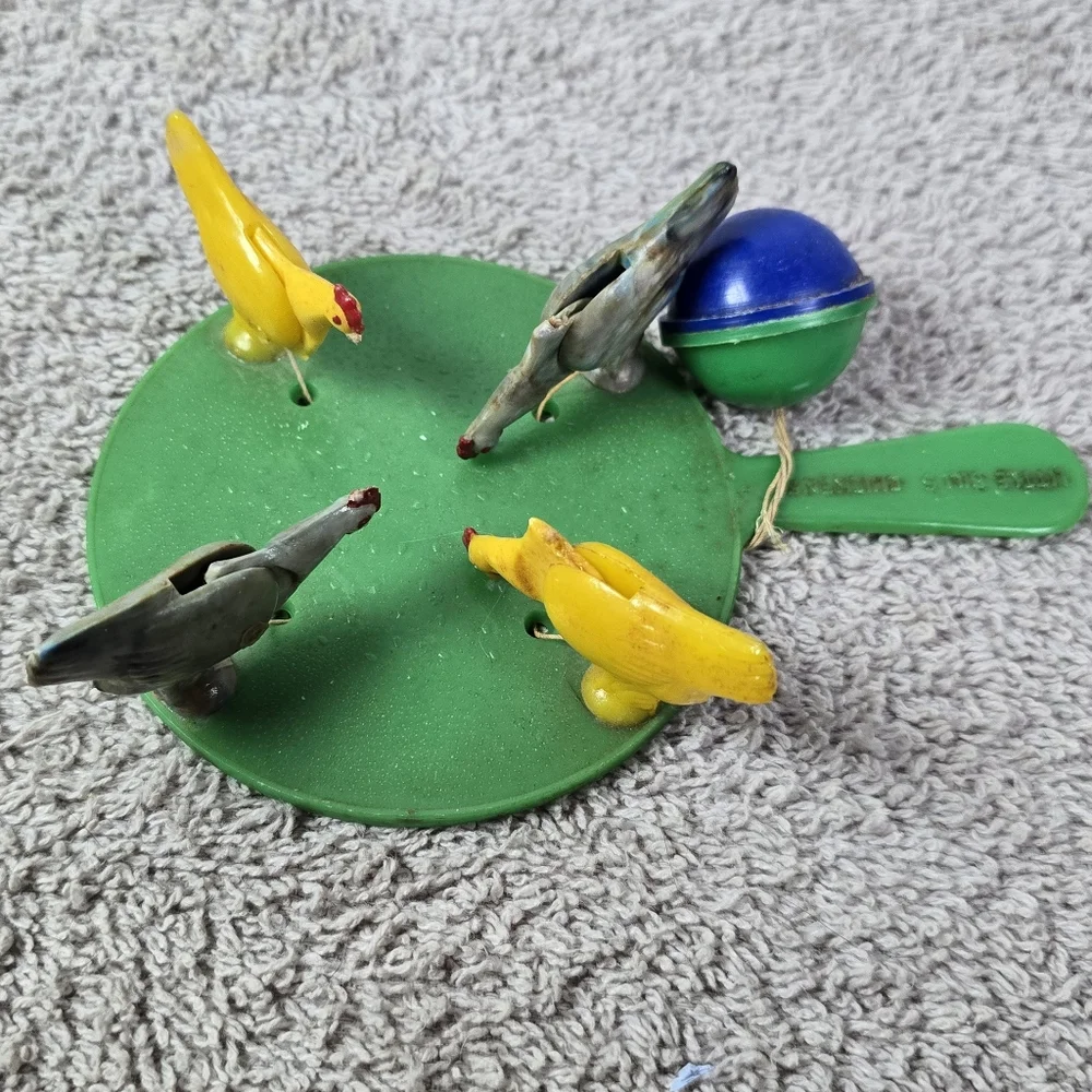 Vintage Pecking Chickens